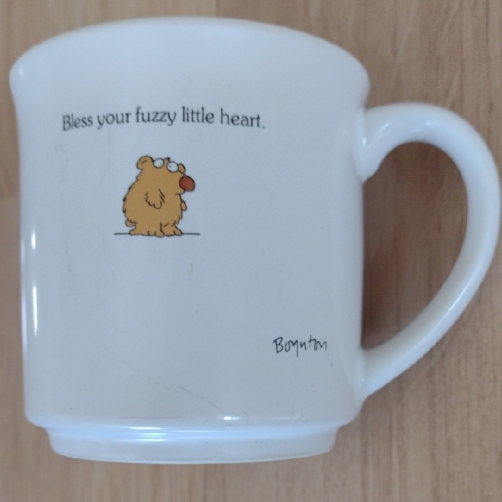 Sandra Boynton's Bless Your Fuzzy Little Heart 10 Oz. Mug Vintage
